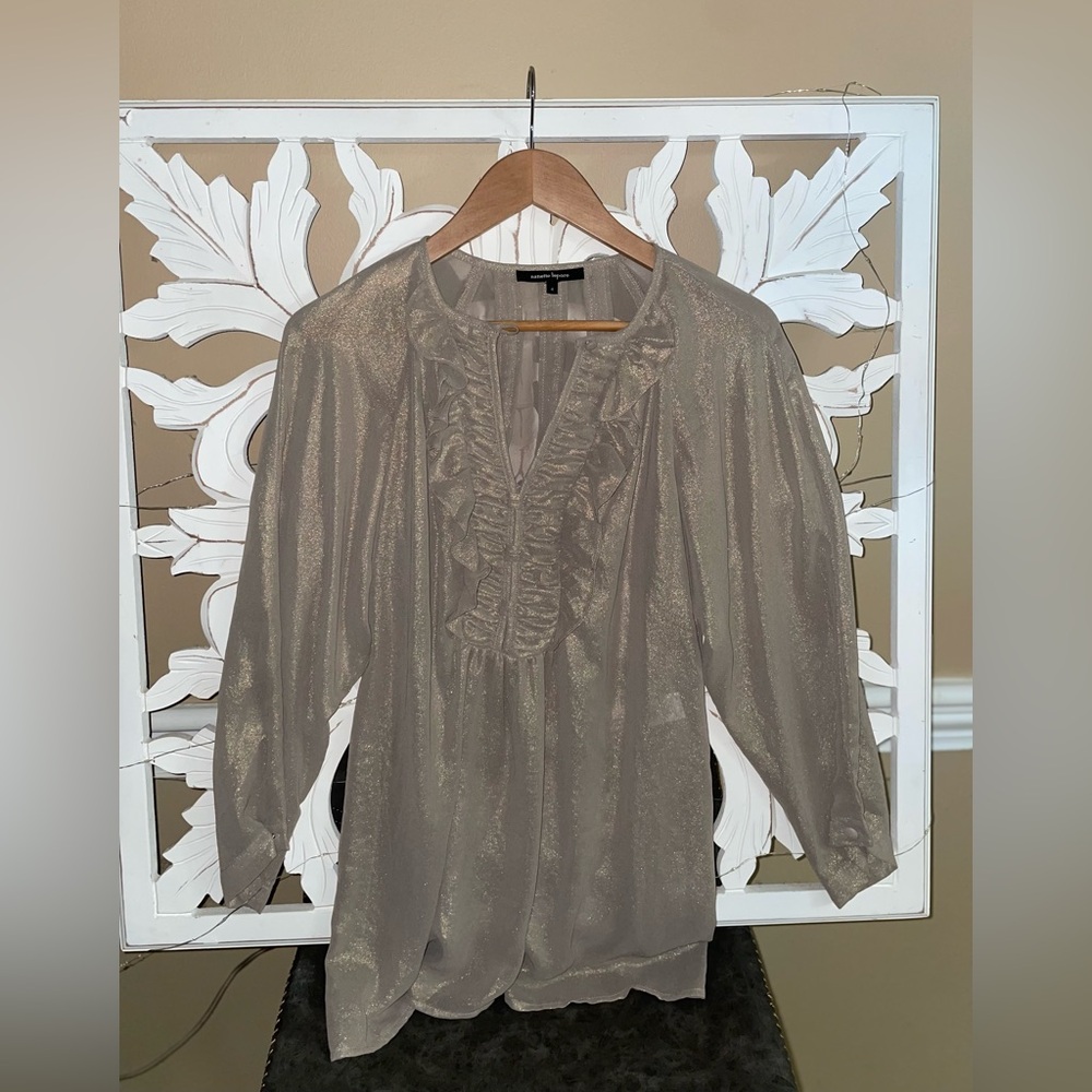 GOLD SHEER BLOUSE